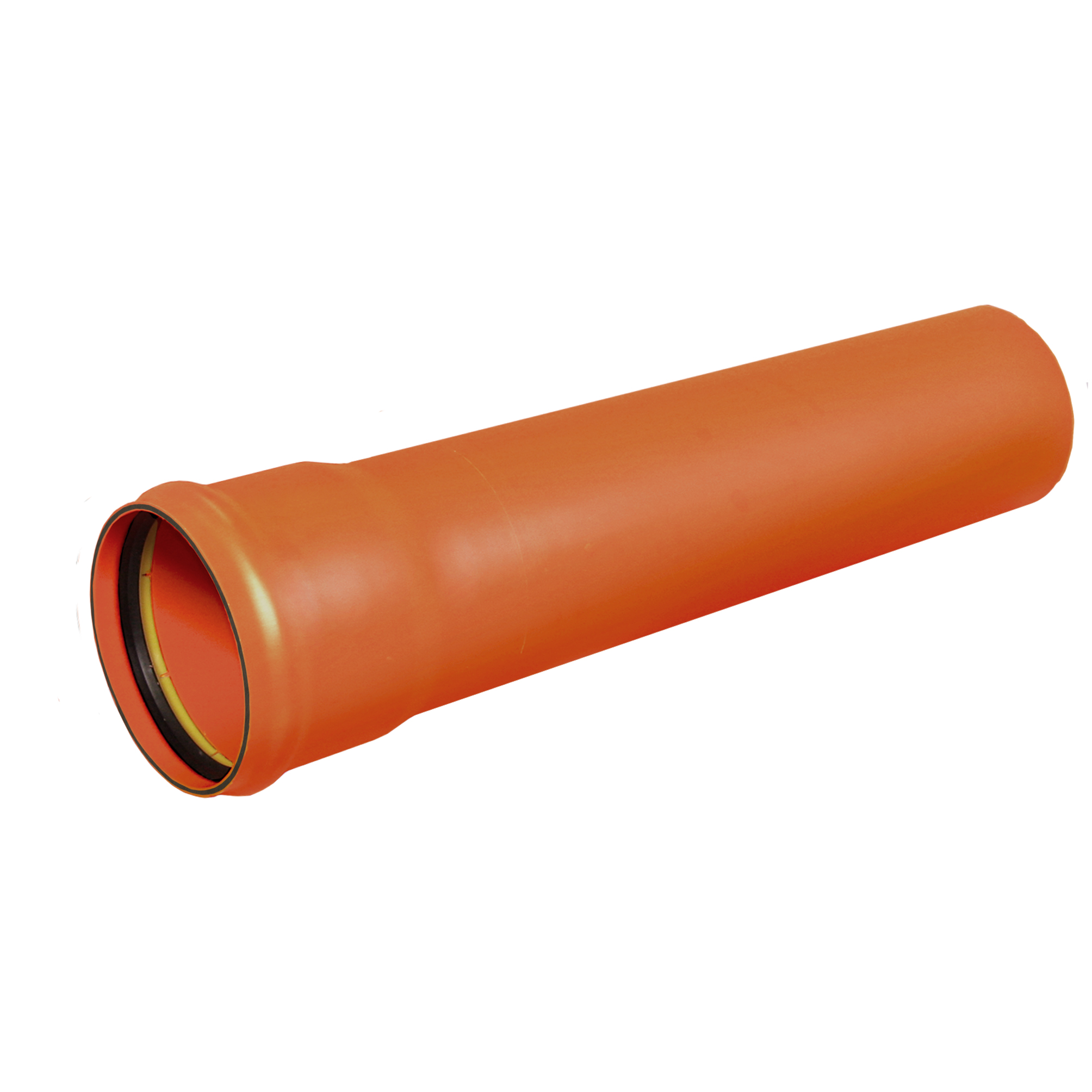160-6m Protectline rPVC rør SN8, oransje
