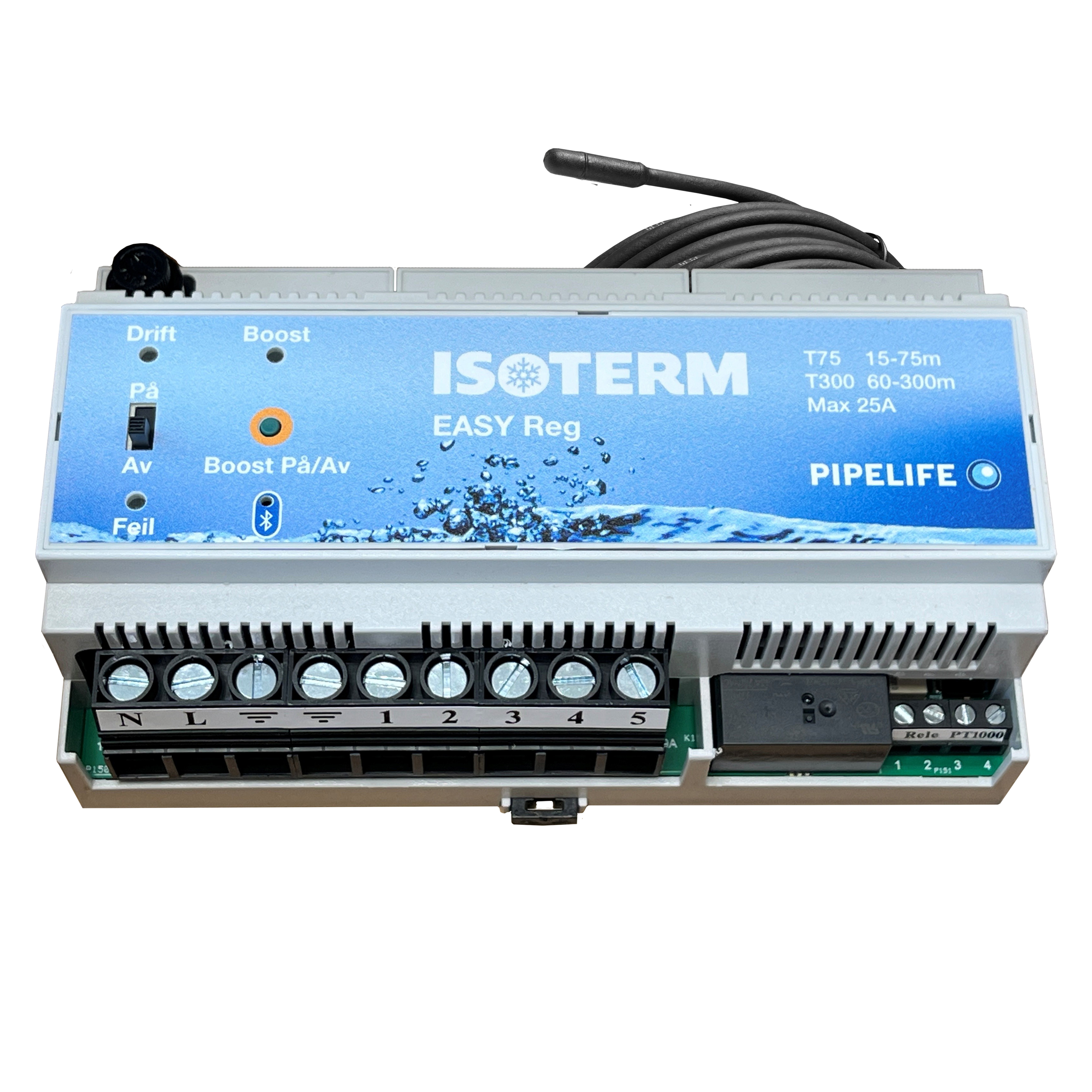 Isoterm bryter Easy REG 25A DIN 15-300M 10m føler