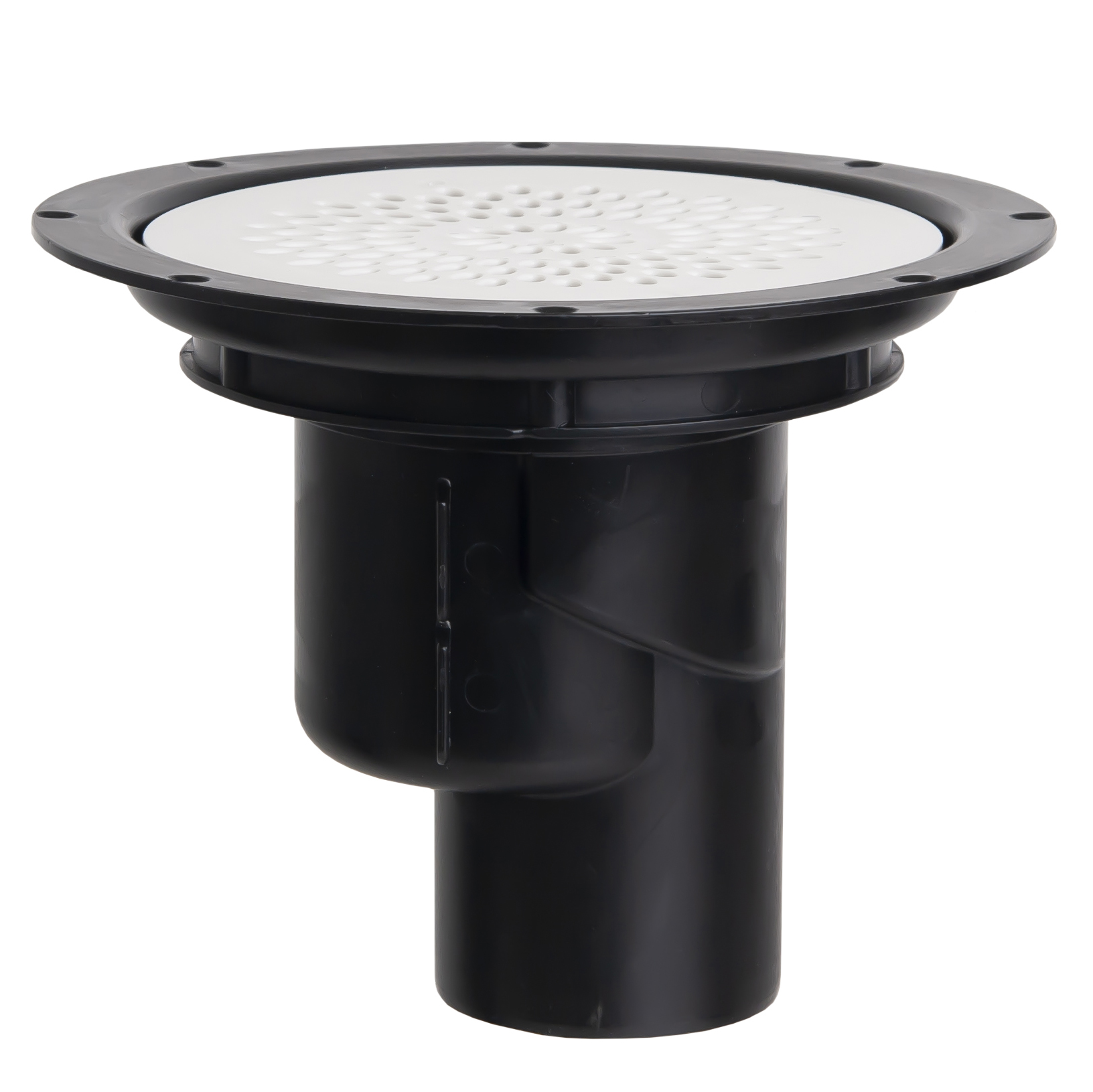 Produktbilde - 4522057 - Pipelife gulvsluk med bunnutløp utløpsdiameter Ø75mm, svart