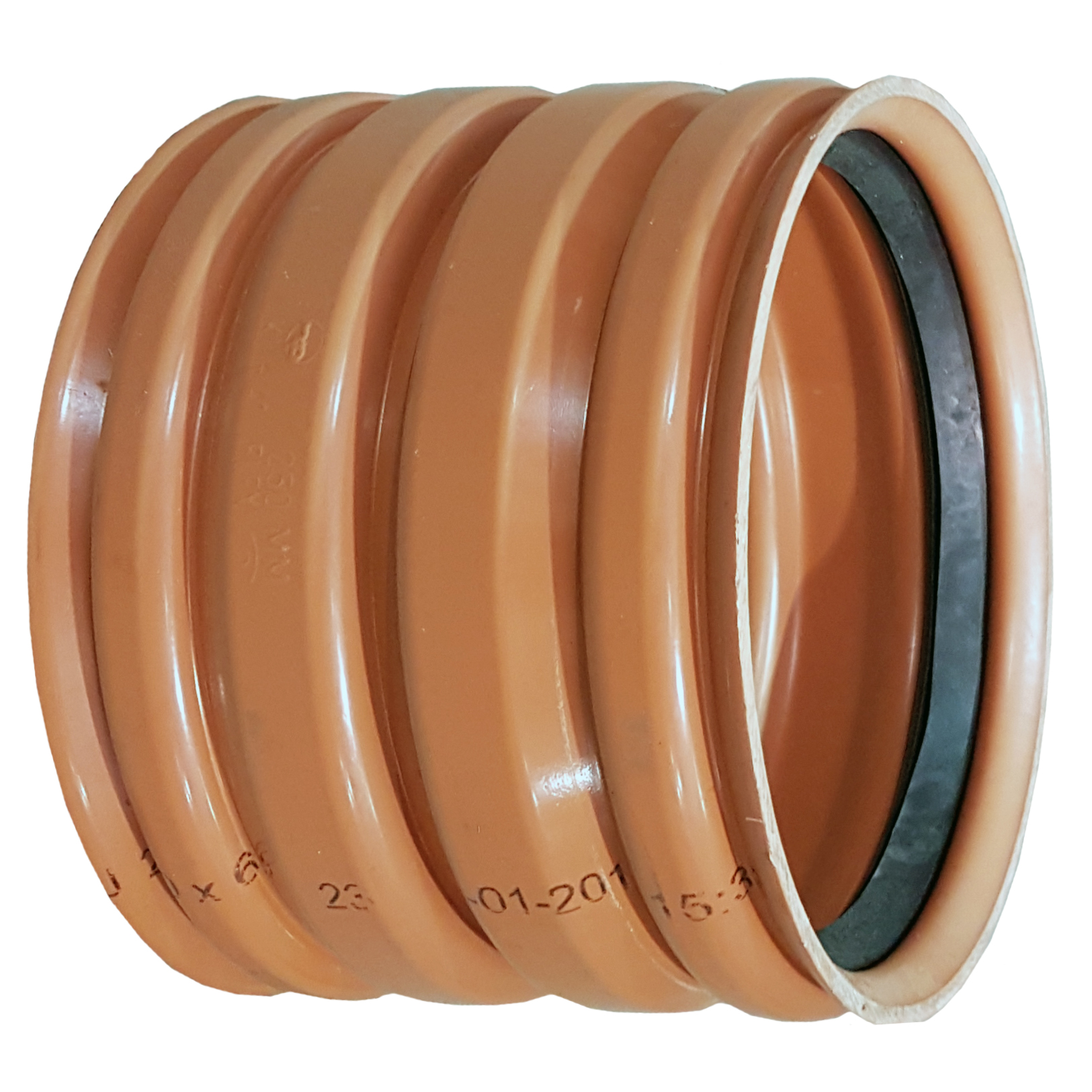 Produktbilde - 3358441 - PVC flexmuffe 7,5° brun